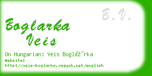 boglarka veis business card